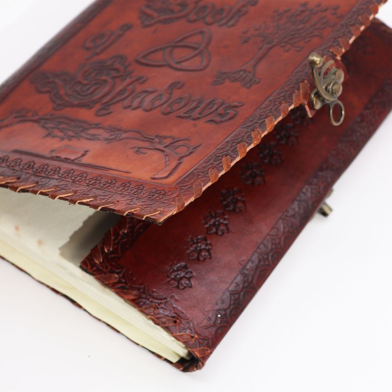 Large Book of Shadows - Dark Tan - 200 pages decle-edged - 9.8x7"