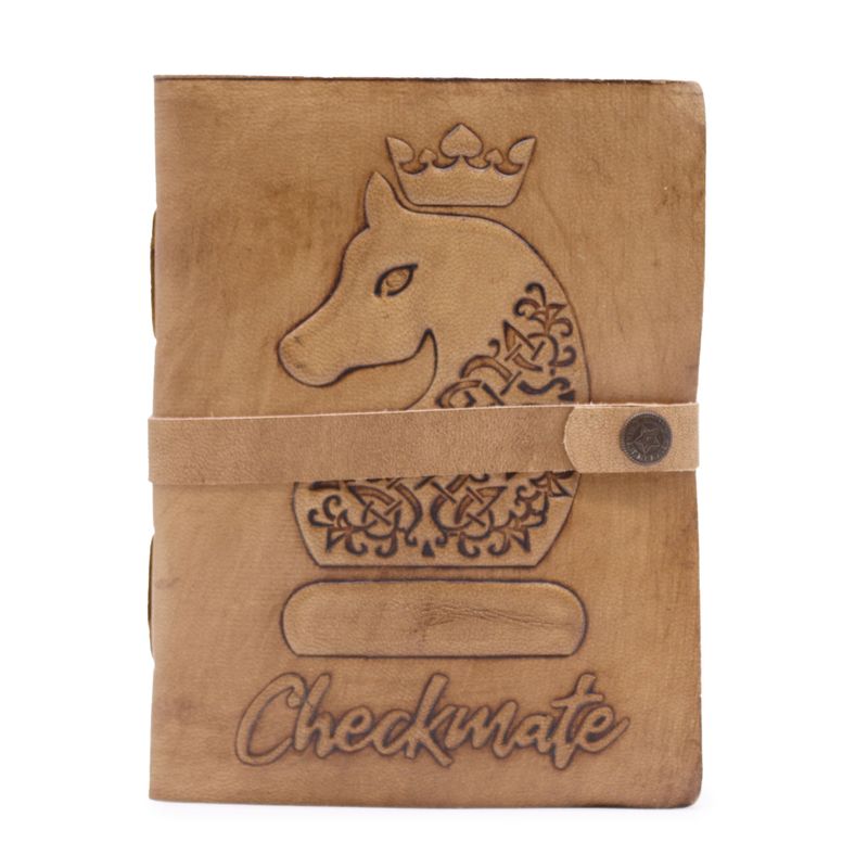 Checkmate Book - Light Tan - 200 pages decle-edged - 6x8"