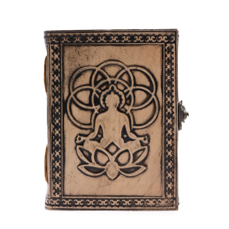 Buddha - Esoteric Notebook - Antique Grey - 200 pages Stich Edge- 7x5"