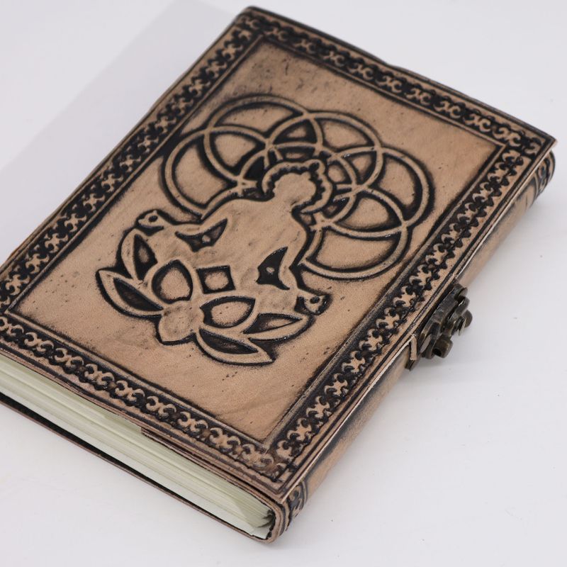 Buddha - Esoteric Notebook - Antique Grey - 200 pages Stich Edge- 7x5"