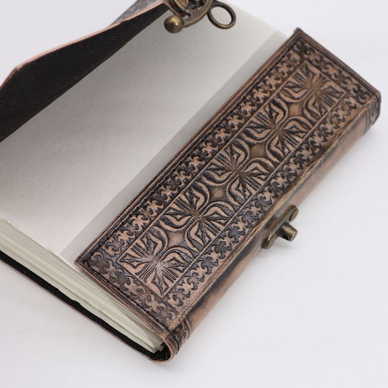 Lotus Madala - Esoteric Notebook - Antique Grey - 200 pages  Stich Edge- 7x5"