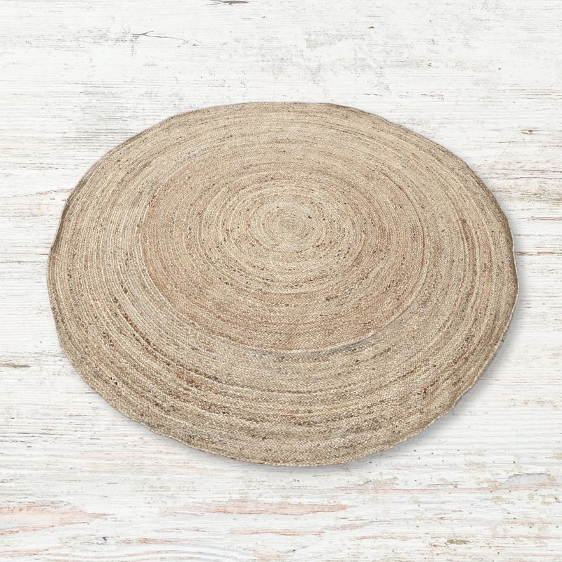 Extra Large Round Soft Jute Rug  200cm