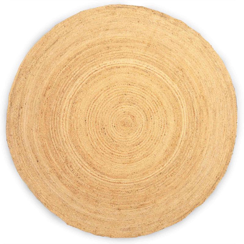 Extra Large Round Soft Jute Rug  200cm