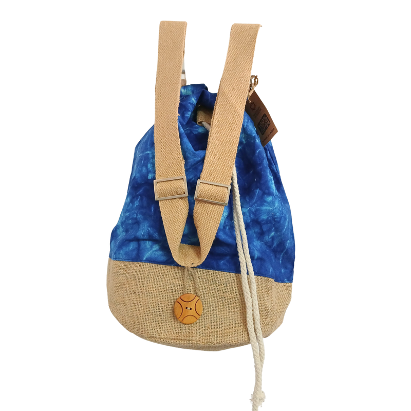 All Natural Backpack - Blue Stonewash - Mandala