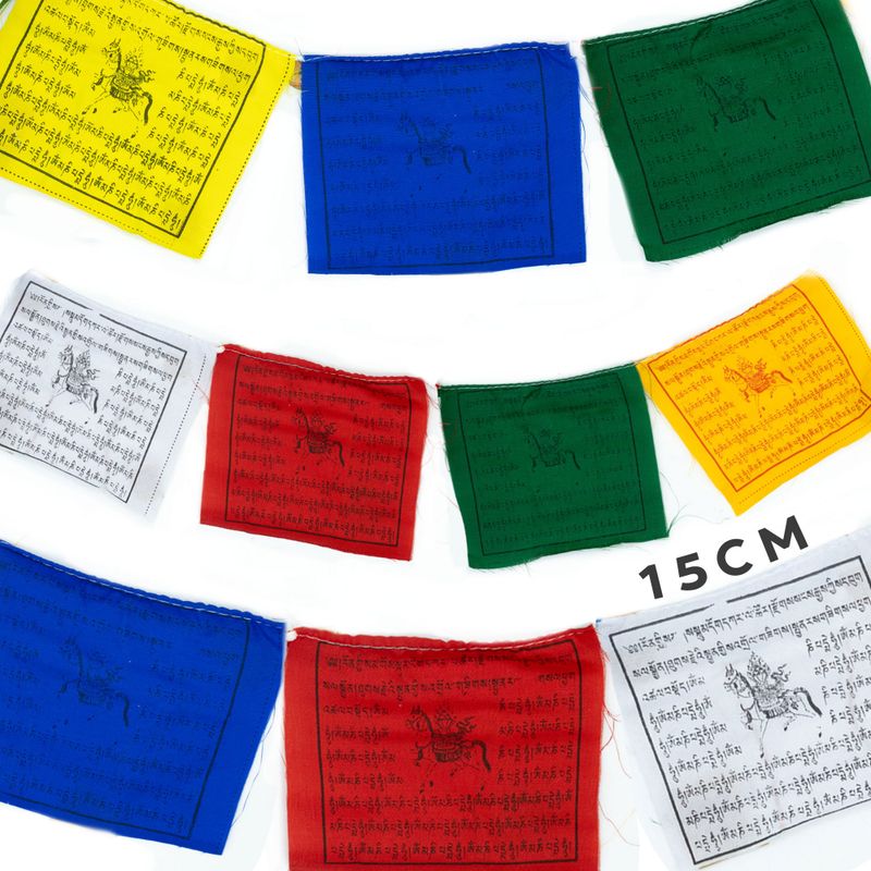 Regular Tibetian Prayer Flags - 15cm (10 Flags)