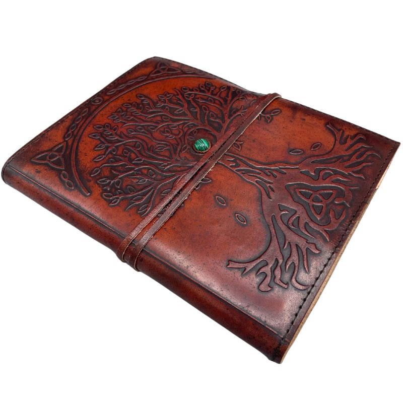 Large Tree of Life - wrap and stone decor - 7.9x6.3" - 160 pages