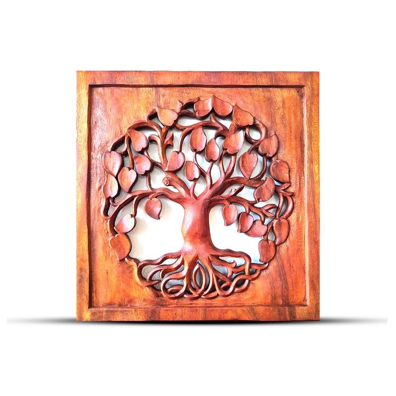 Square  Tree of Life - Round - Panel 40x40cm