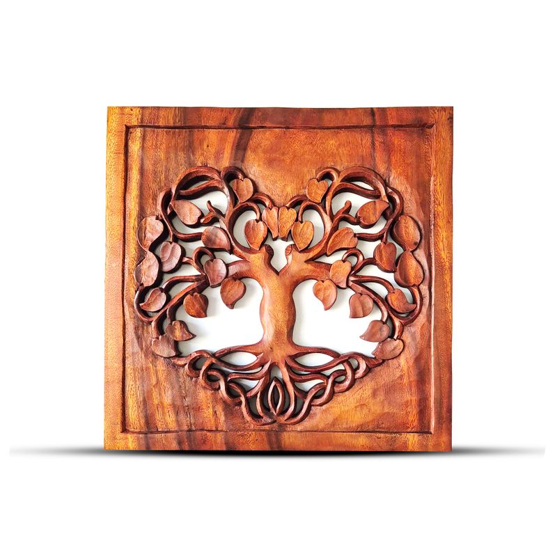 Square Tree of Life - Heart - Panel 40x40cm