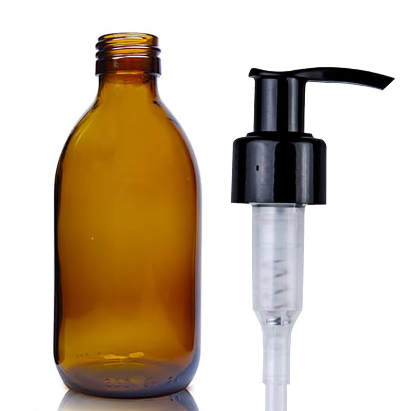 250ml Amber Glass Medicine Bottle - No Cap