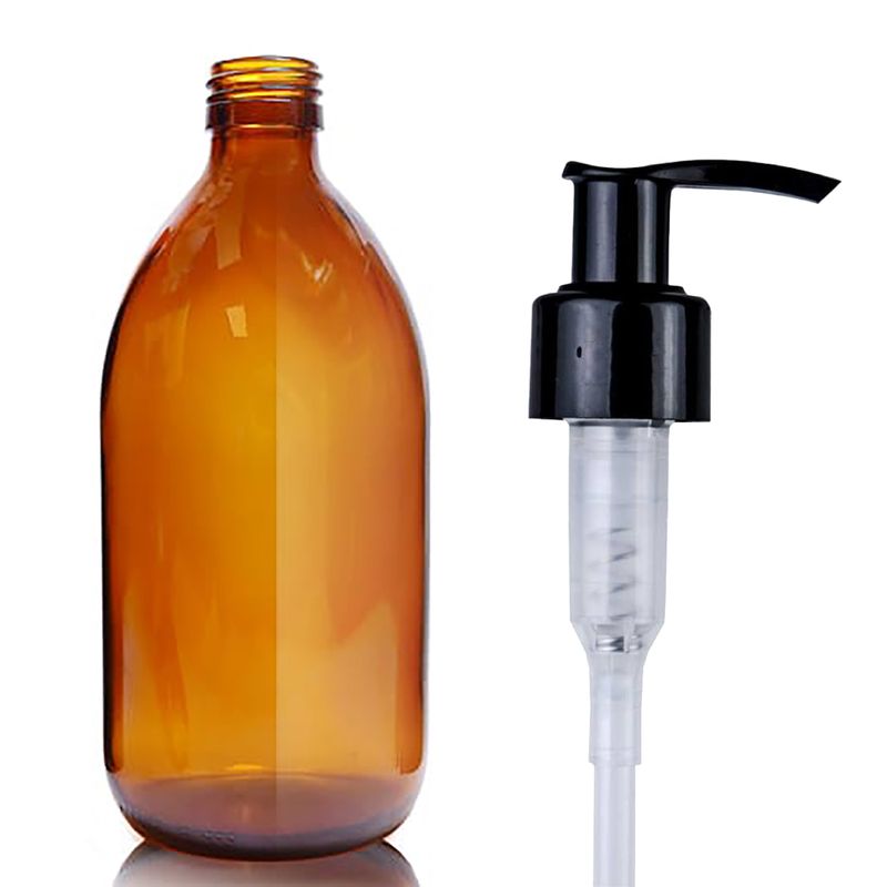 500ml Amber Glass Medicine Bottle - No Cap