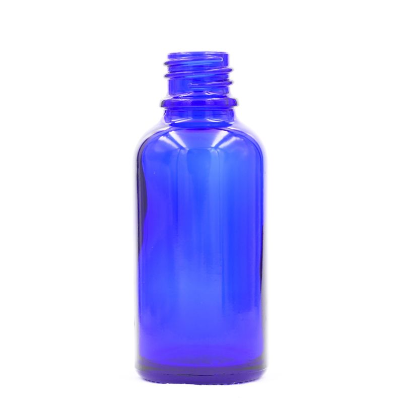 50ml Blue Glass Dropper Bottle