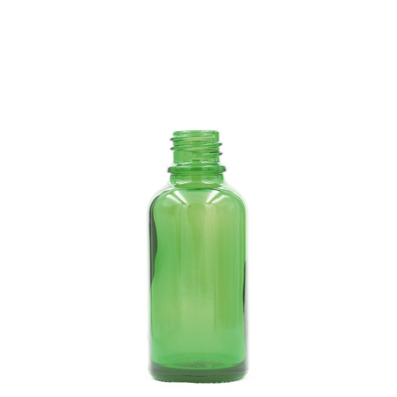 5ml Green Glass Dropper Bottle  - No Cap
