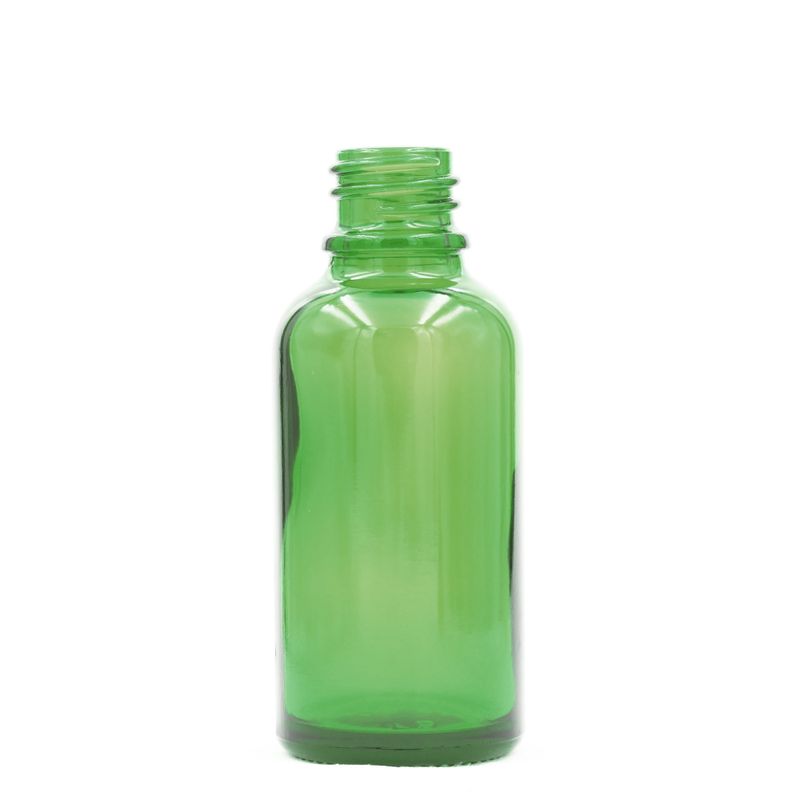 30ml Green Glass Dropper Bottle  - No Cap