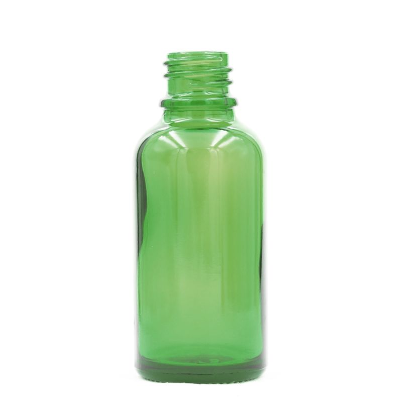 50ml Green Glass Dropper Bottle  - No Cap