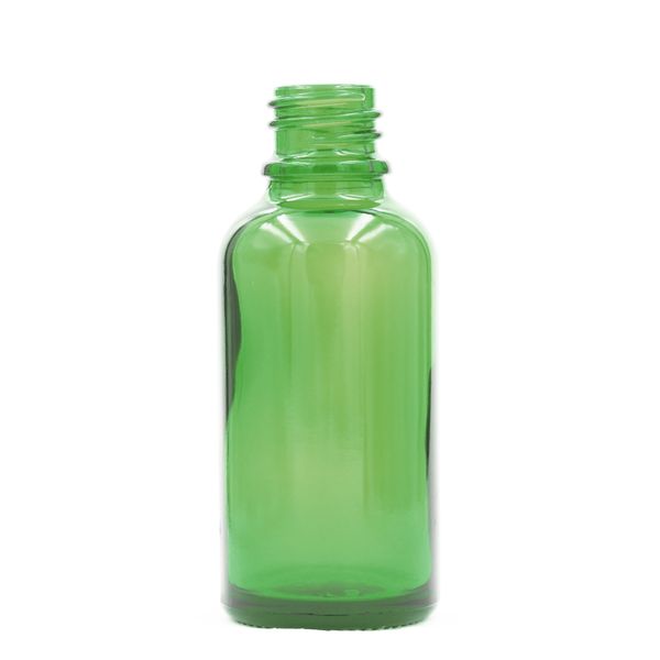 50ml Green Glass Dropper Bottle - No Cap