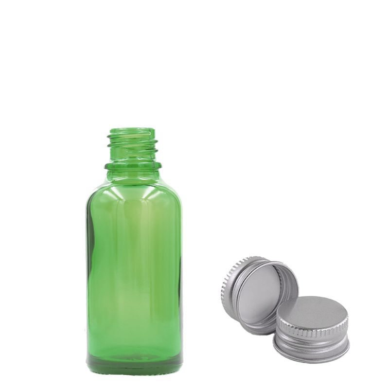 5ml Green Glass Dropper Bottle  - No Cap