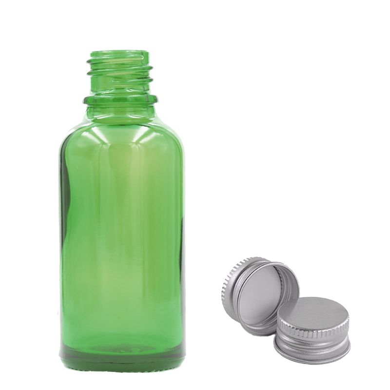 50ml Green Glass Dropper Bottle  - No Cap