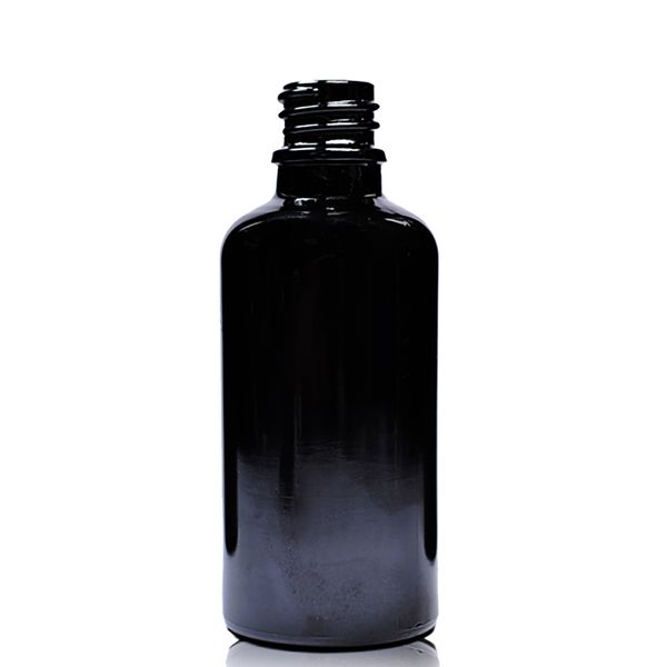 50ml Black Glass Dropper Bottle