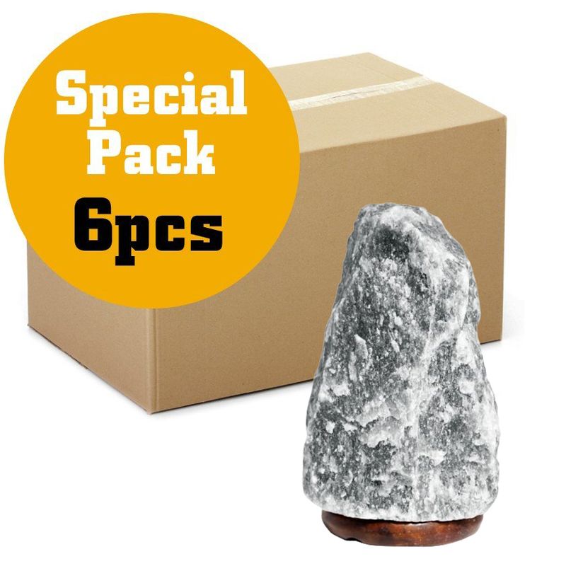 Grey Himalayan Natural Salt Lamp - 3-5kg EU cable