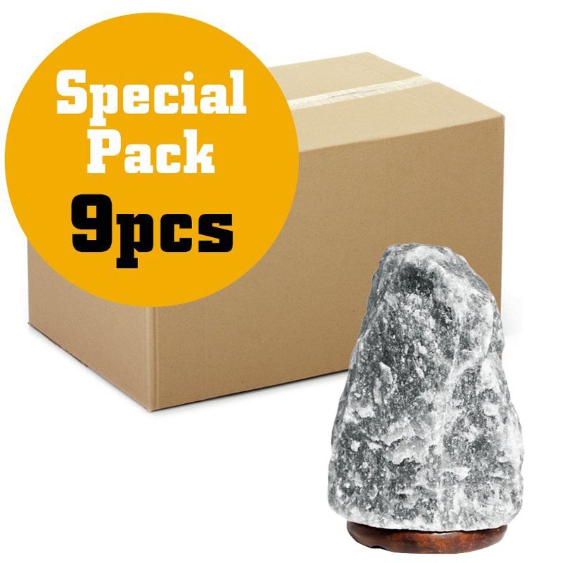 Grey Himalayan Salt Lamp - 1.5 - 2kg EU cable