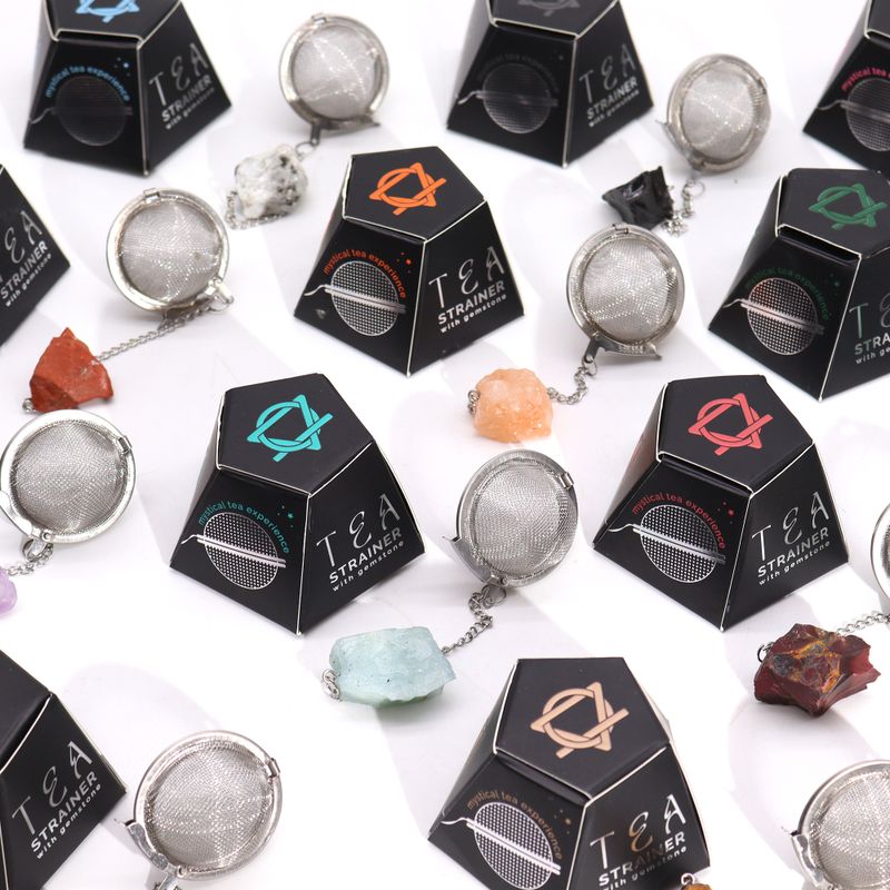 Raw Crystal Gemstone Tea Strainer Starter Pack