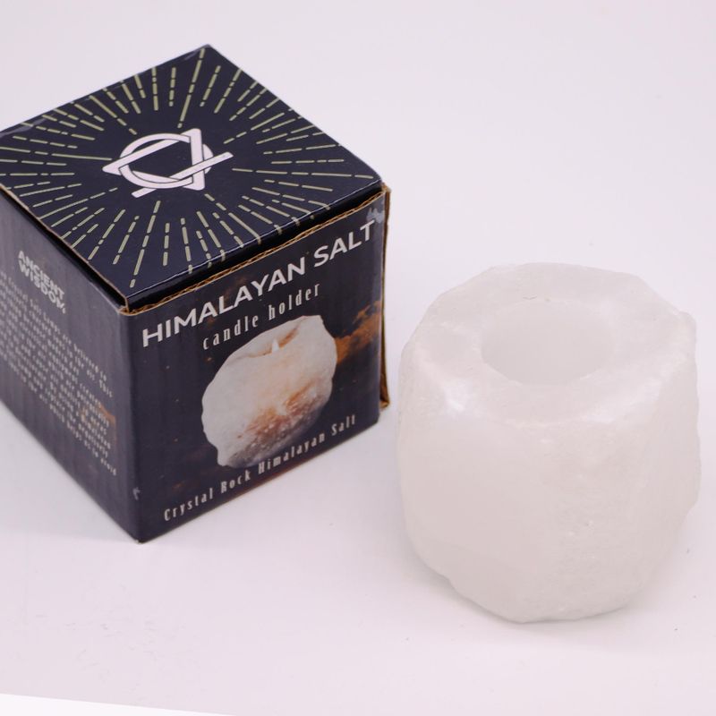 White Crystal Rock Salt Lamps Starter