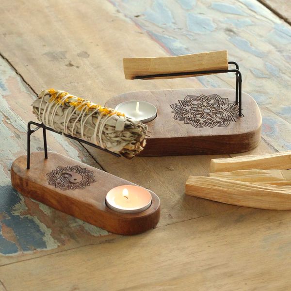 Palo Santo Heater Starter with 1kg Palo Santo and Tealights