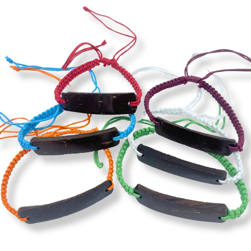 Handmade Friendship Bracelet - Unprinted Custom Ready Coconut (asst)
