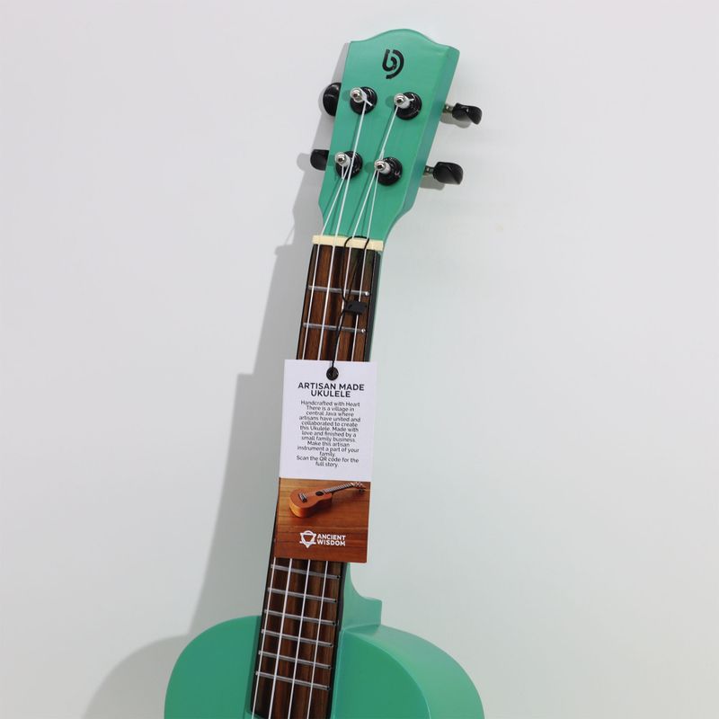 Artisan Made Ukulele - Blue Sunburst Sunburst Finish (4 String)