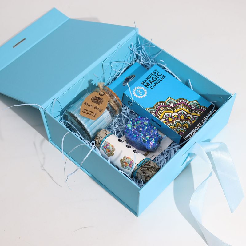 Flat Pack Gift Box - Medium Square (20x18.2x8cm) - Ivory