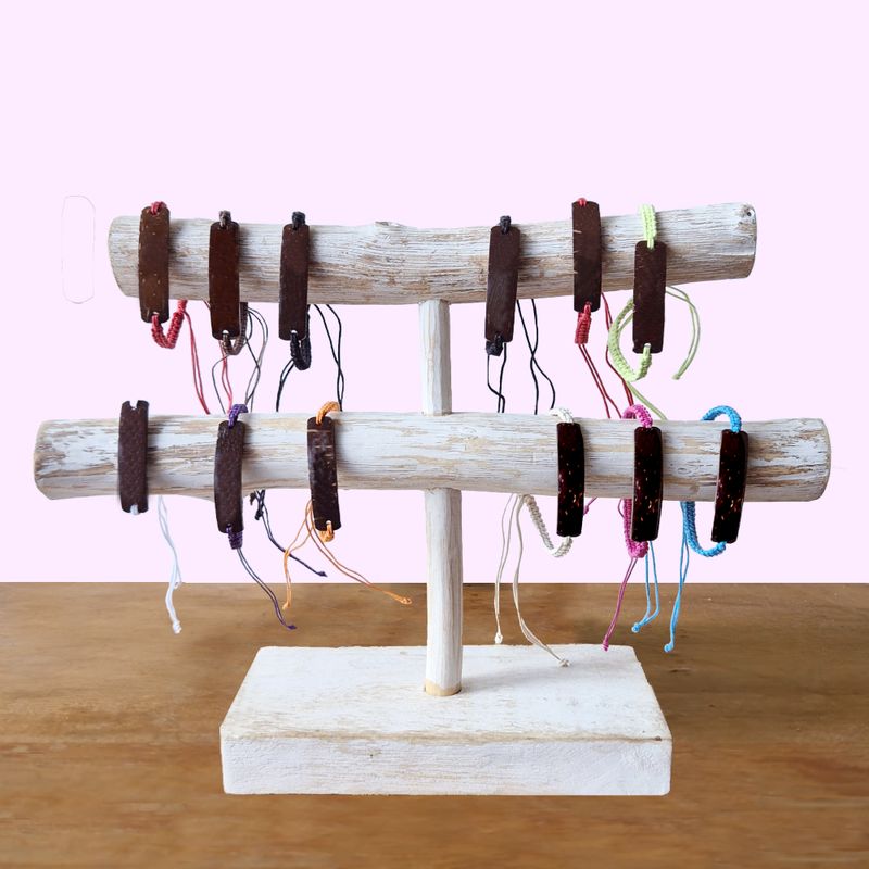 Handmade Friendship Bracelet - Unprinted Custom Ready Coconut (asst)