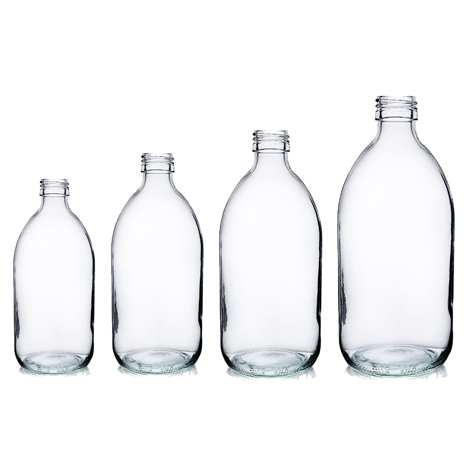 Clear Glass Medicine Bottles