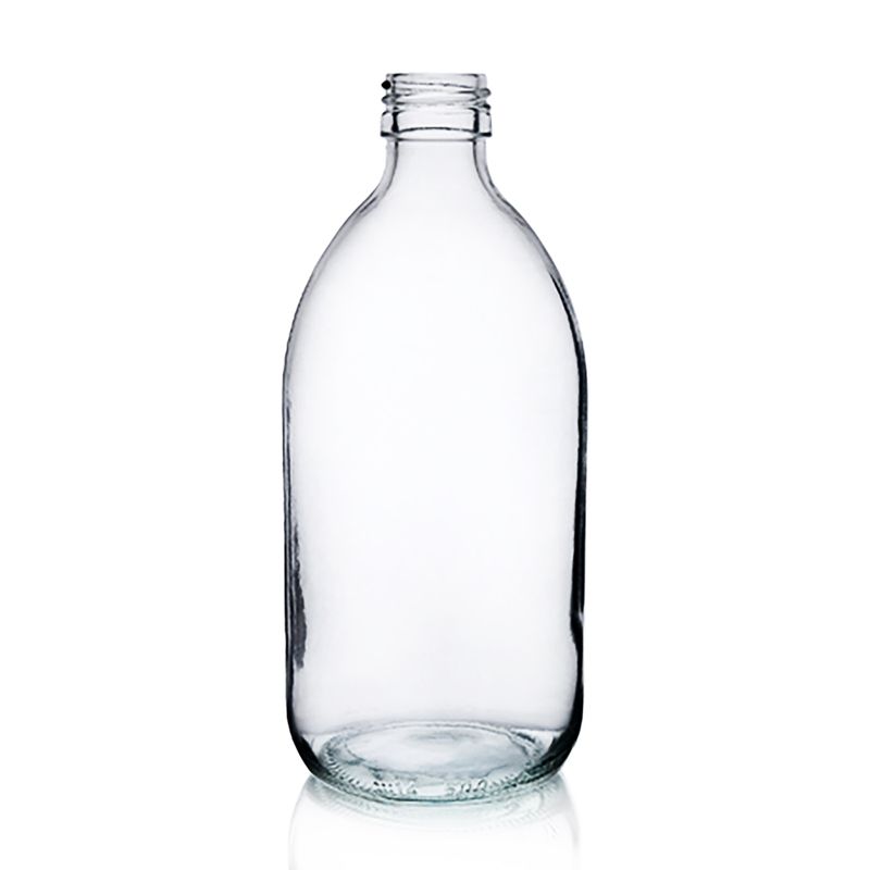 500ml Clear Glass Medicine Bottle