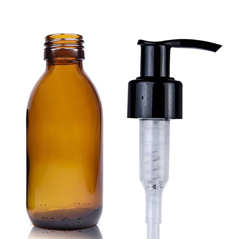 150ml Amber Glass Medicine Bottle - No Cap