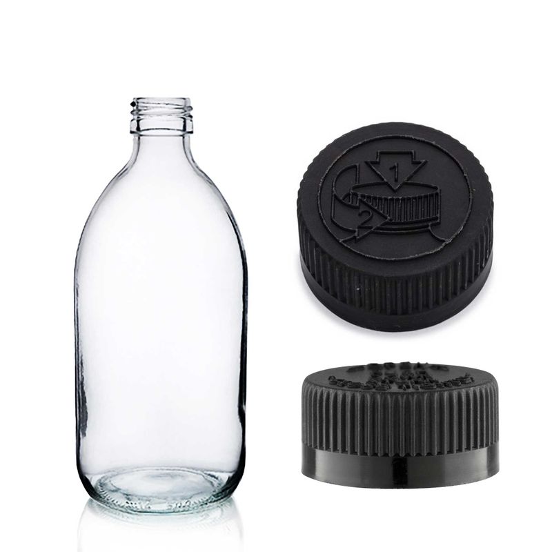 150ml Clear Glass Medicine Bottle