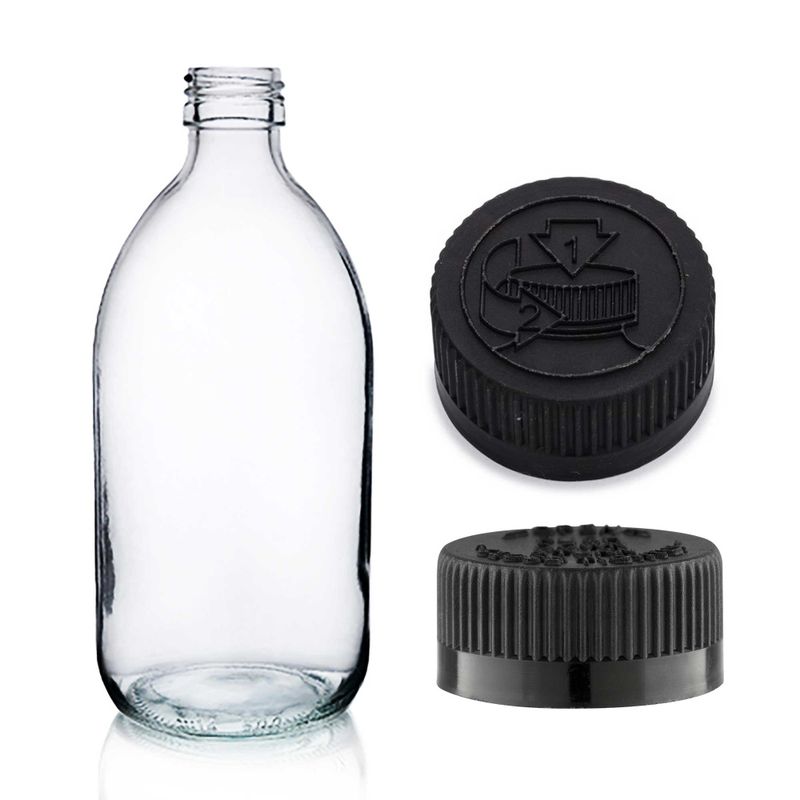 500ml Clear Glass Medicine Bottle