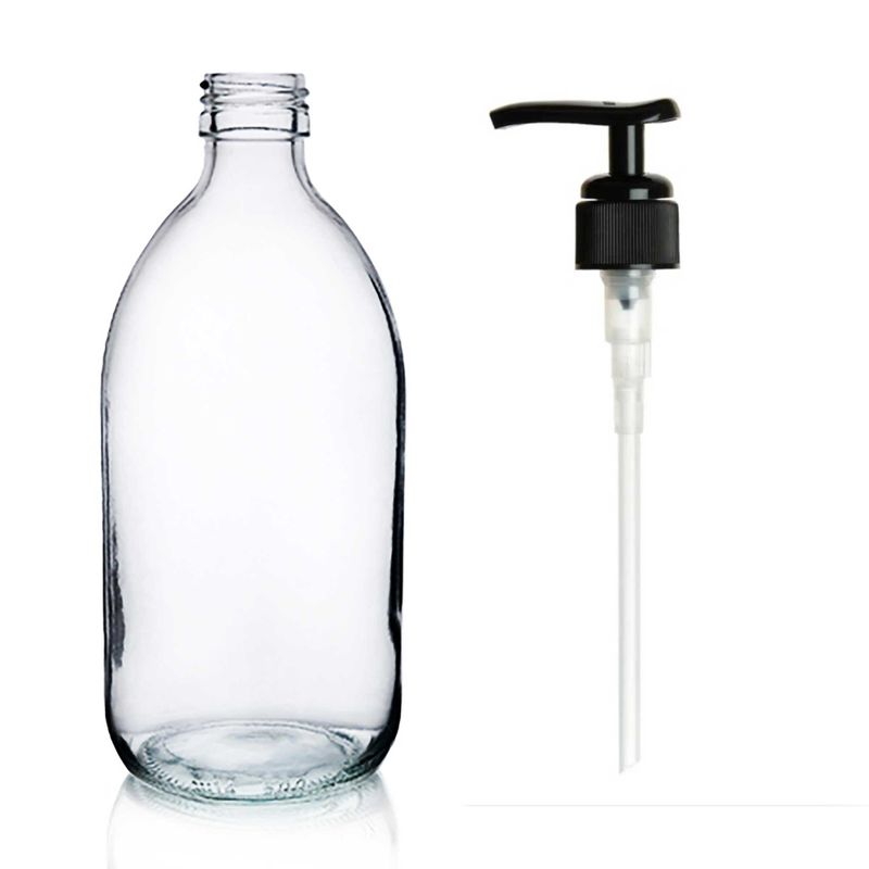 500ml Clear Glass Medicine Bottle