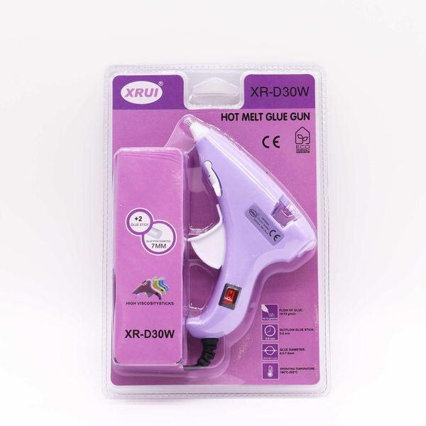 Xrui 30W Mini Hot Glue Gun Hobby (UK plug) - for 7mm sticks