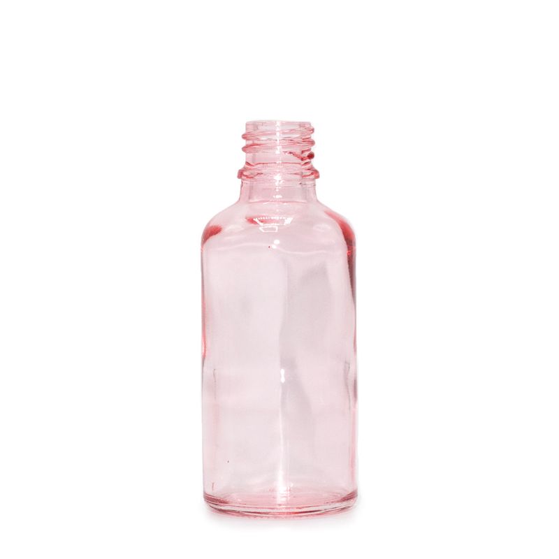 30ml Rose Pink Glass Dropper Bottle
