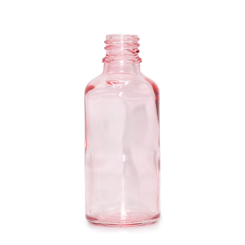 50ml Rose Pink Glass Dropper Bottle