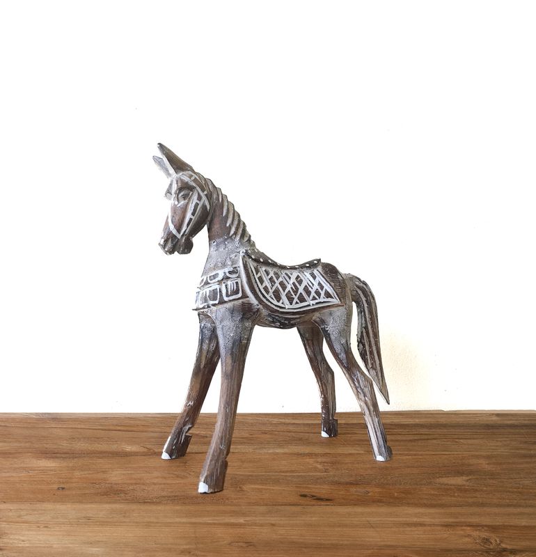 Medium Antique Horse 25cm high