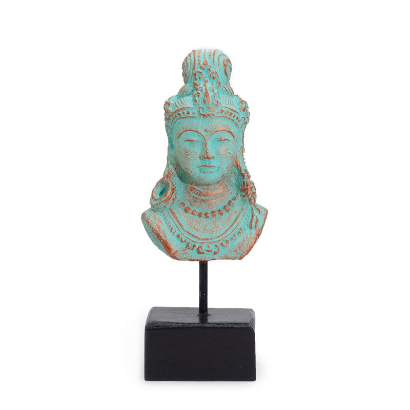 Lucky Java Princess on Stand - Green Copper