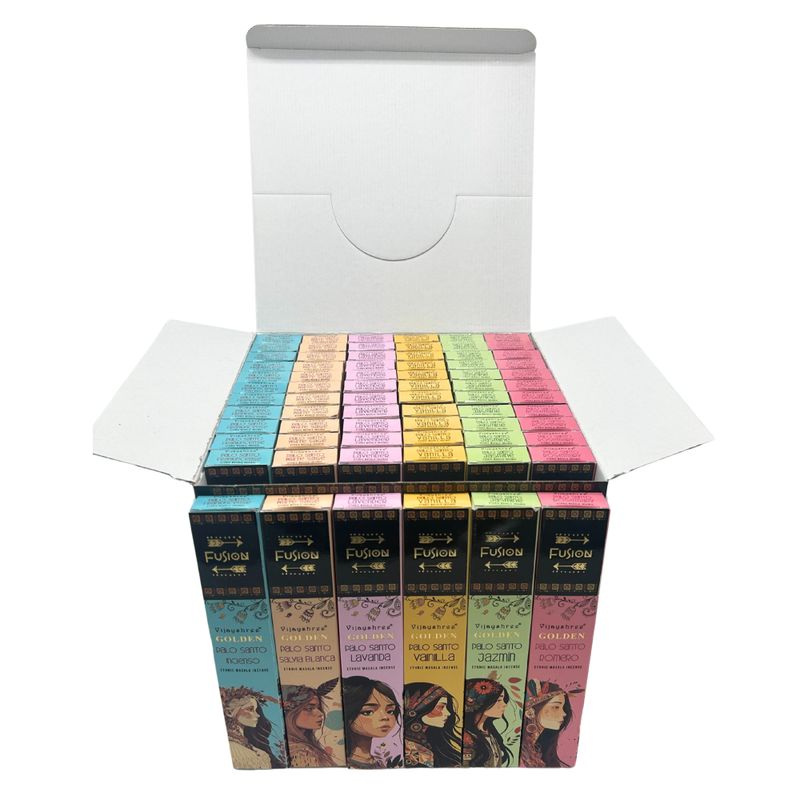 15g Golden Incense Sticks - Fusion Series Display Set
