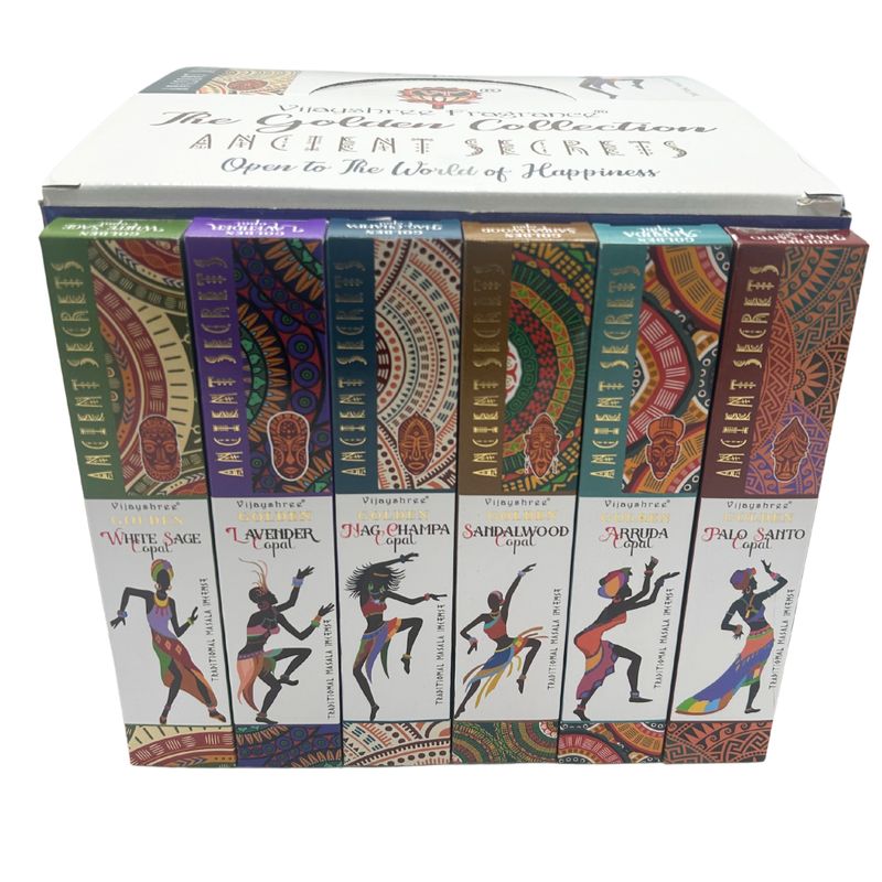 15g Golden Ancient Series Incense - Display Set