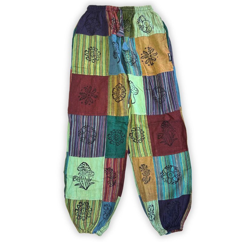 Nomad Sari - Mushroom Pants - Green Tones S/M