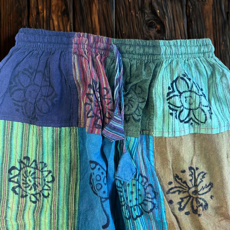 Nomad Sari - Mushroom Pants - Green Tones S/M