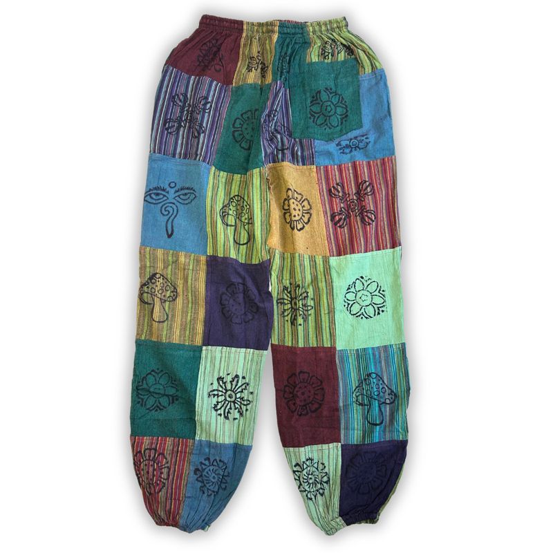 Nomad Sari - Mushroom Pants - Green Tones S/M