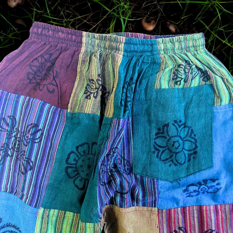 Nomad Sari - Mushroom Pants - Green Tones S/M