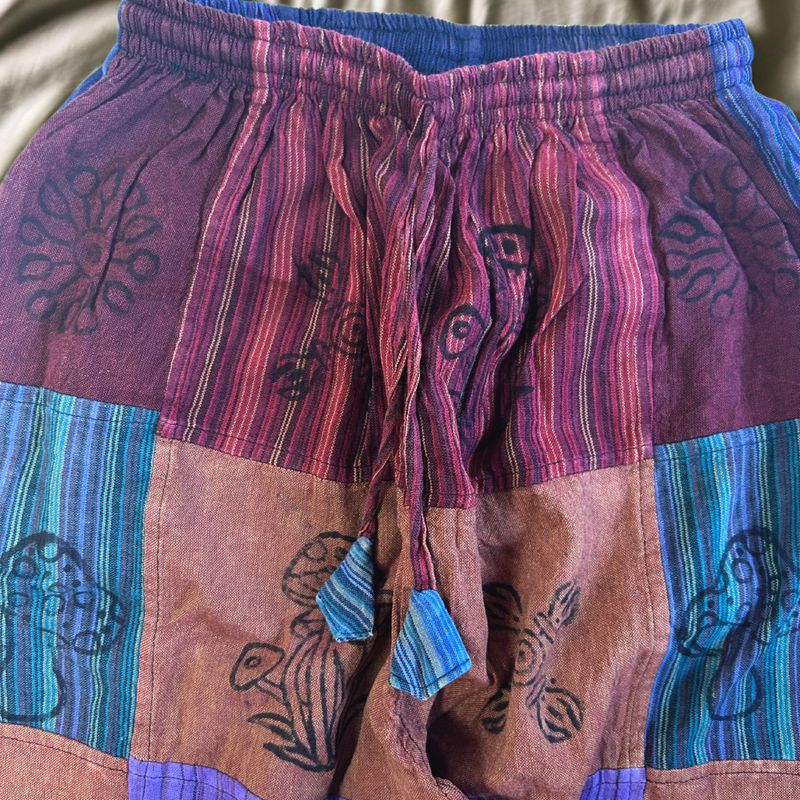 Nomad Sari - Mushroom Pants - Purple Tones S/M