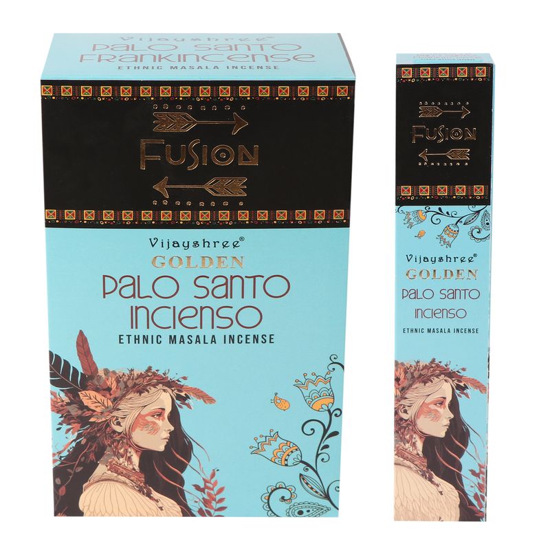 15g Golden Fusion Incense Sticks - Palo Santo and Frankincense